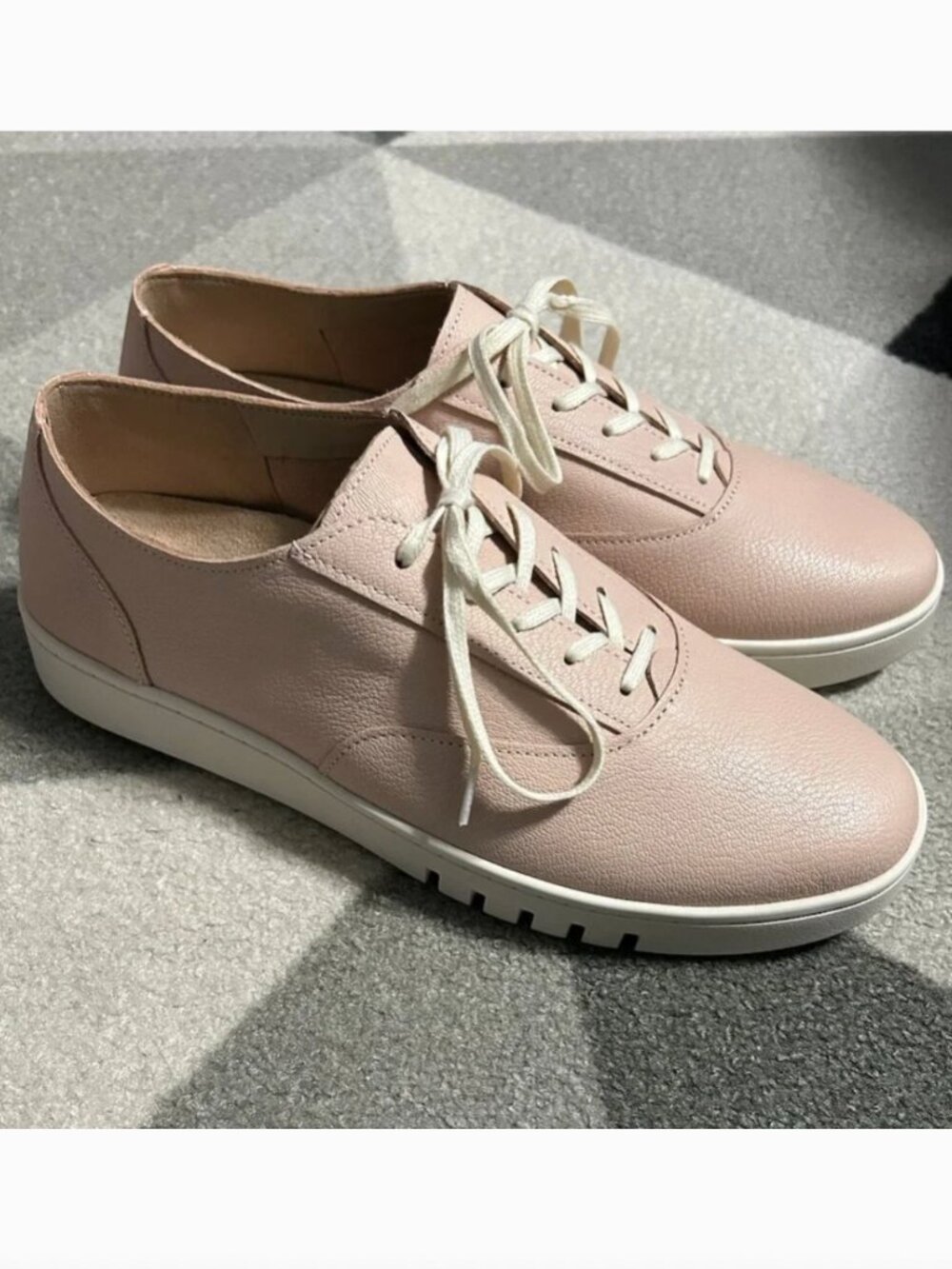 NWOT Vionic Callie Cameo Pink Leather Loafer‎ Hybrid Oxford Women's Size 9W